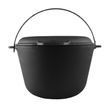 Казан чугунный 6 л туристический Brizoll с крышкой-сковородой и дужкой KT06-2 фото
