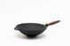 Сковорода чавунна WOK 26&times;8 см з дерев&rsquo;яною ручкою ТМ SYTON 2680W-H фото 2
