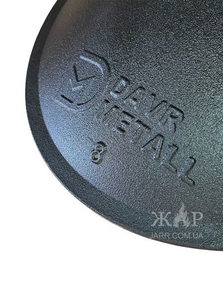 Казан чавунний узбецький 6 л WOK Davr Metall з алюмінієвою кришкою DM6-4 фото