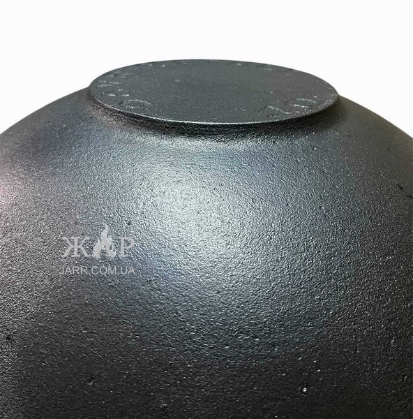 Казан чавунний узбецький 6 л WOK Davr Metall з алюмінієвою кришкою DM6-4 фото
