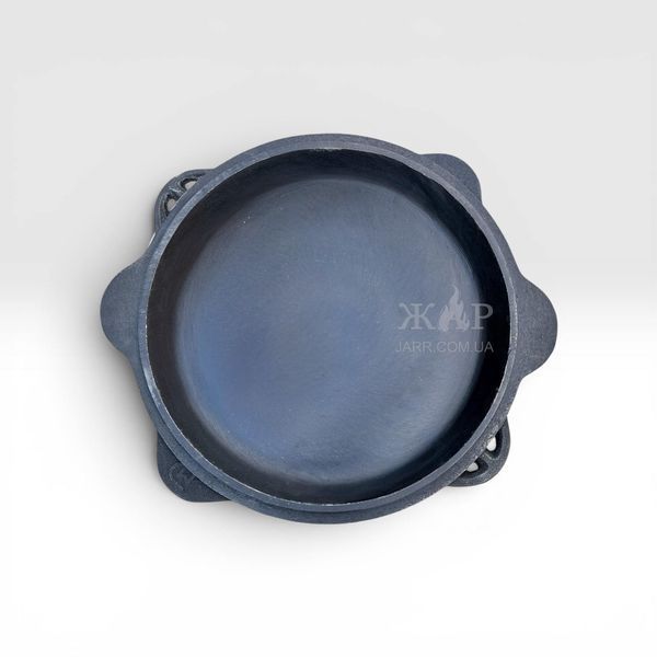 Казан чугунный узбекский 10 л WOK Davr Metall с крышкой-сковородой DM10-2 фото