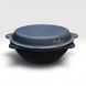 Казан чугунный узбекский 10 л WOK Davr Metall с крышкой-сковородой DM10-2 фото 6
