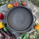 Казан чавунний узбецький 12 л WOK Davr Metall з кришкою-сковородою DM12-2 фото 8
