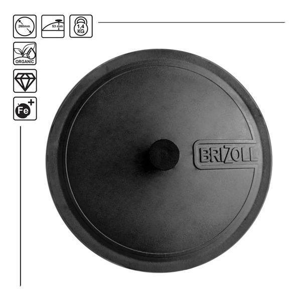 Крышка чугунная &Oslash; 260 мм Brizoll A260K фото