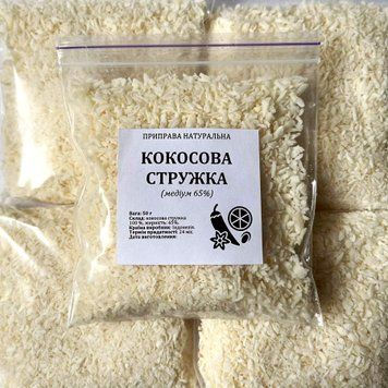 Кокосова стружка медиум 65% 50 г С66 фото