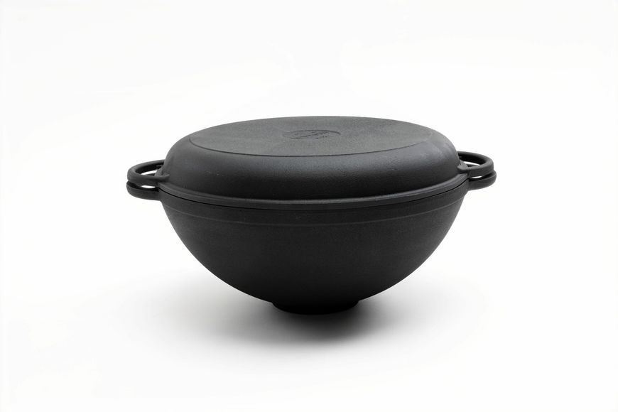 Казан-сковорода WOK 3,5 л 260х120 з кришкою-сковородою ТМ SYTON 2612W-KS фото