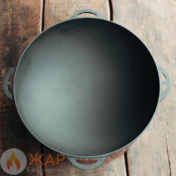 Казан чугунный Азиатский 12 л с чугунной крышкой ТМ SYTON AZ12-K фото